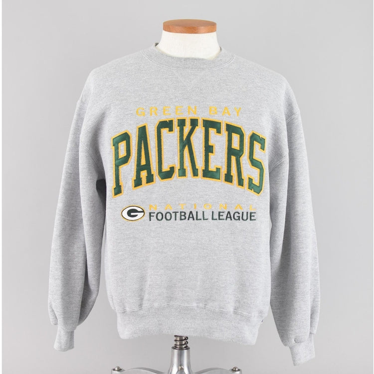 90s NFL Green Bay Packers Sweatshirt, Russell Athletic, Large