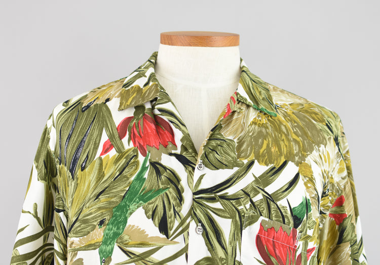 Vintage Tony Lambert Tropical Floral Shirt Men's Medium