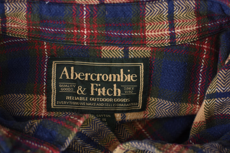 Vintage Abercrombie & Fitch Brown Shirt, Men’s Large