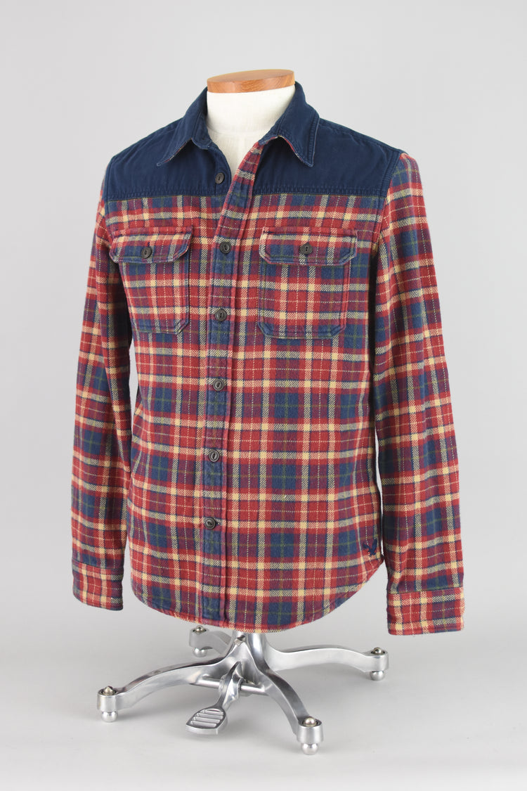 American Eagle Plaid Flannel Long Sleeve Shirt Men's Medium