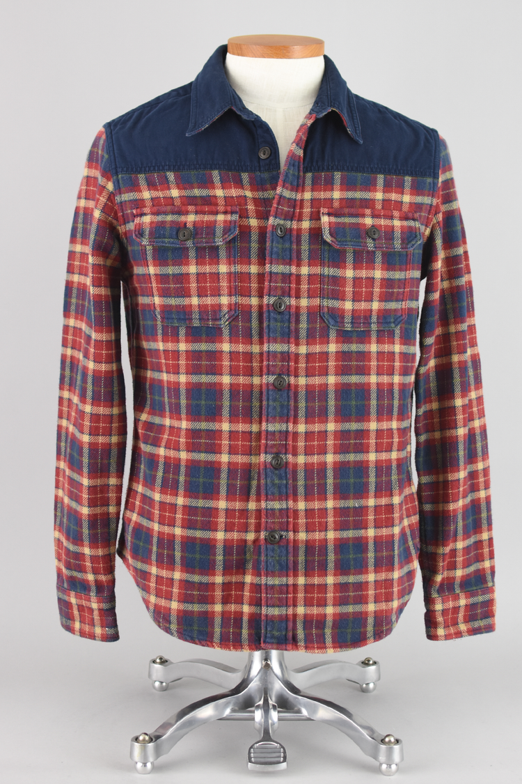 American Eagle Plaid Flannel Long Sleeve Shirt Men's Medium