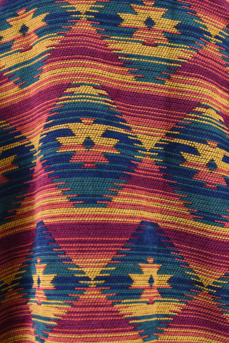 90s Southwest Aztec Tapestry Jacket Women's Plus Size 18