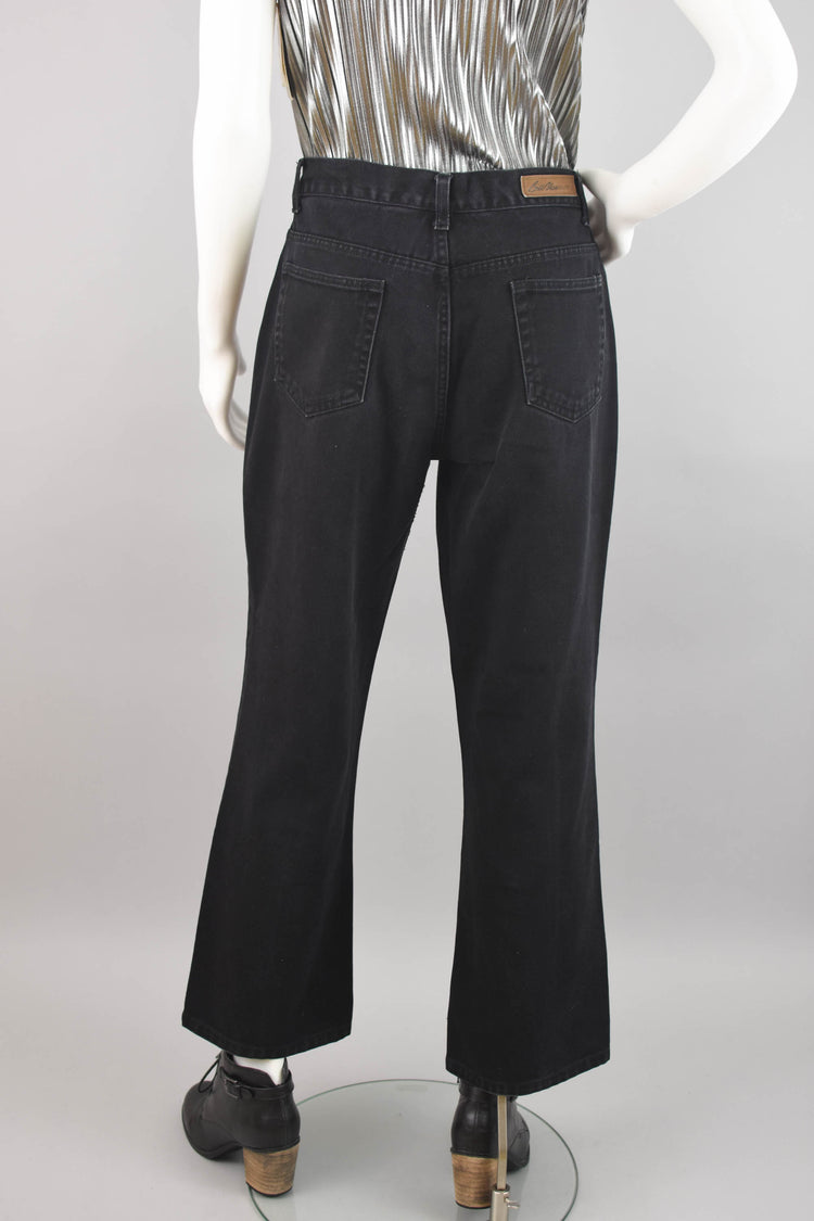 90s Bill Blass Black Jeans Women's 12 Petite, 34" Waist