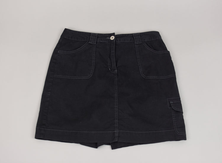 90s Black Cargo Skorts, Women's Size 12, 32" Waist