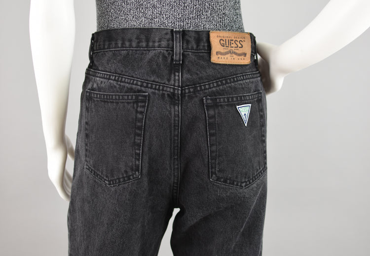 Vintage Faded Black Guess Jeans, Women's 34x25