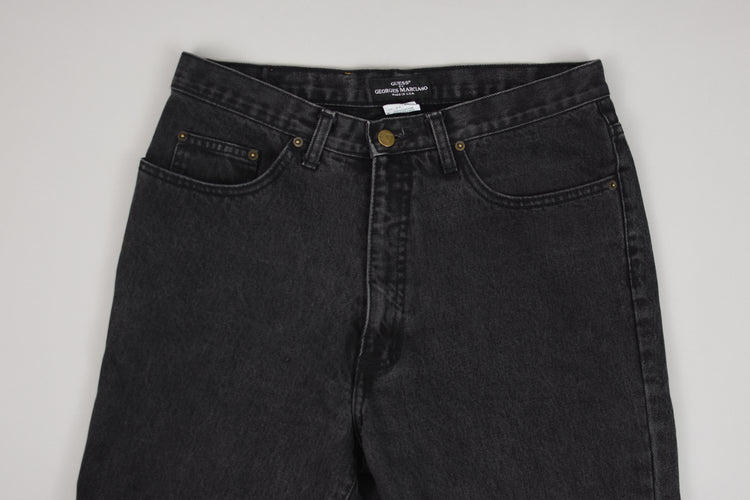 Vintage Faded Black Guess Jeans, Women's 34x25