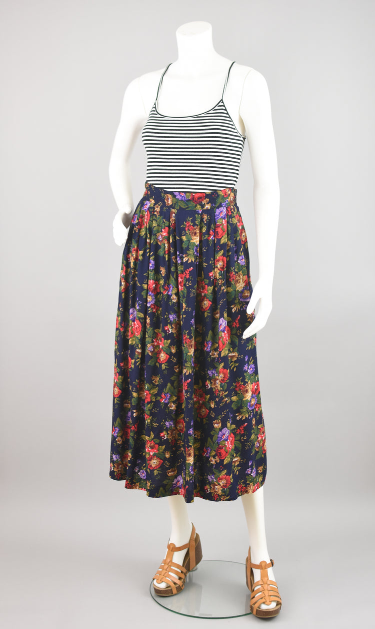 High waisted hotsell maxi skirt 80s