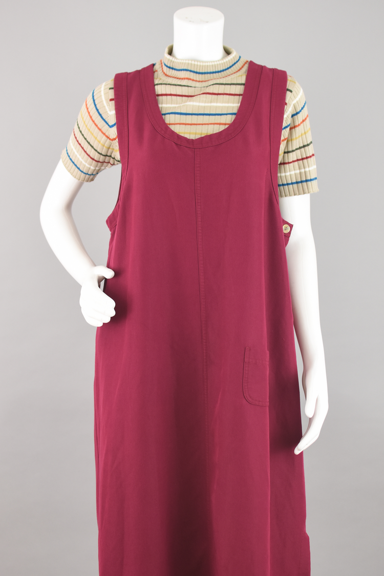 90s Pinafore Jumper Dress, Women's Size 14 - 16