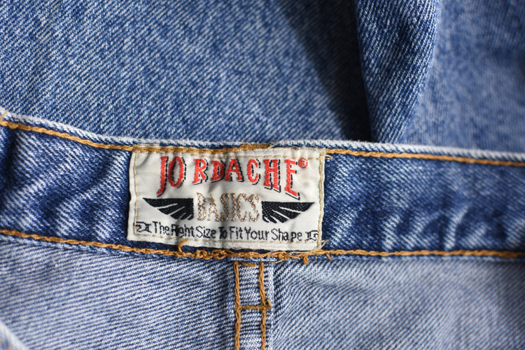 90s Distressed Jordache Basics Jeans, Women's 34" Waist