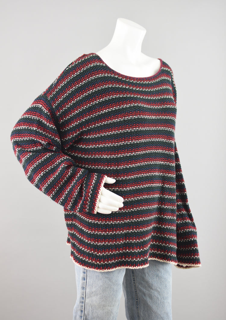 90s Express Oversized Striped Sweater Women's Large