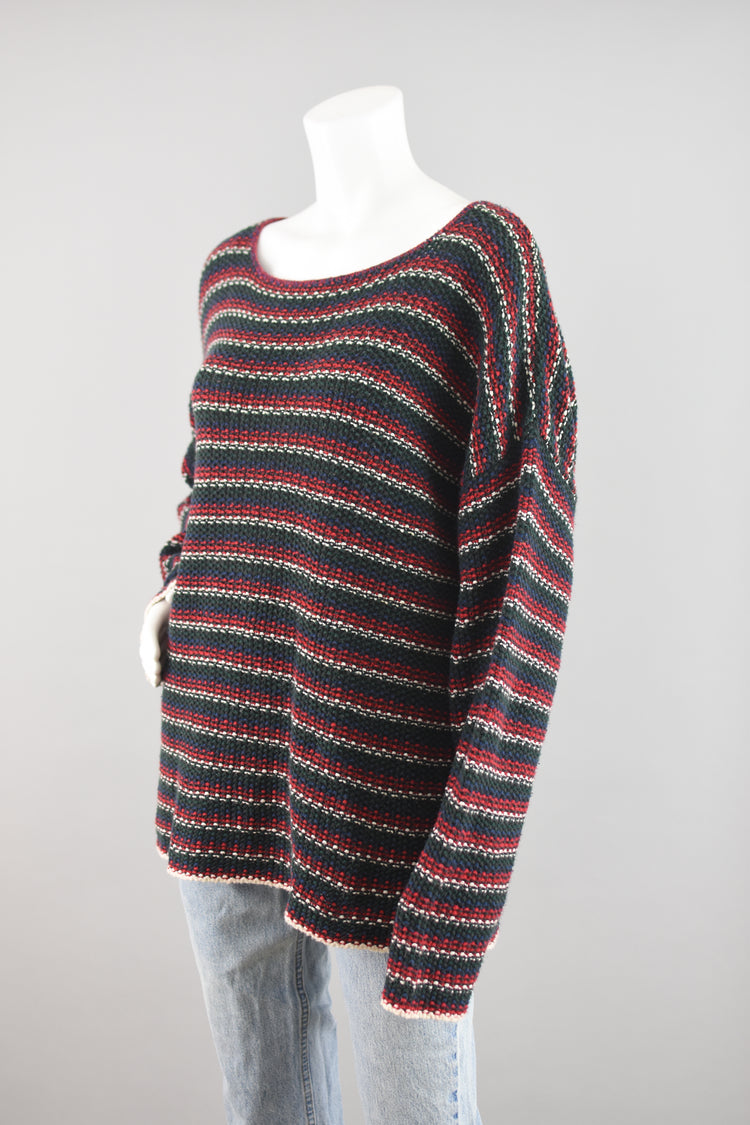 90s Express Oversized Striped Sweater Women's Large