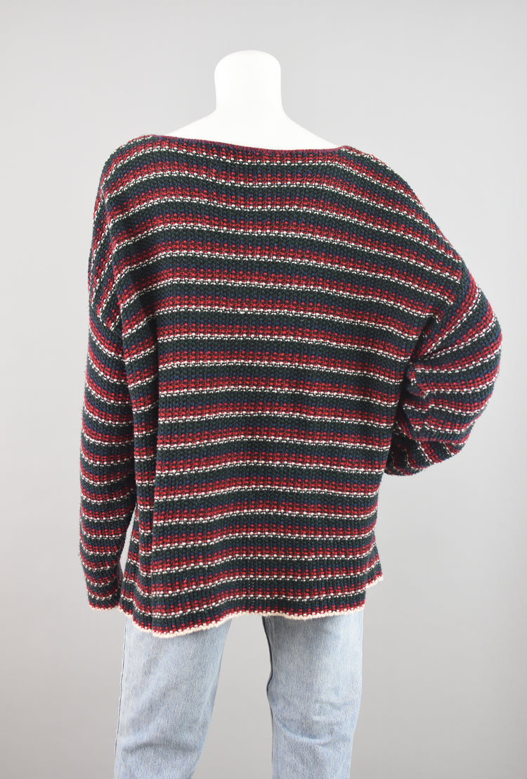 90s Express Oversized Striped Sweater Women's Large