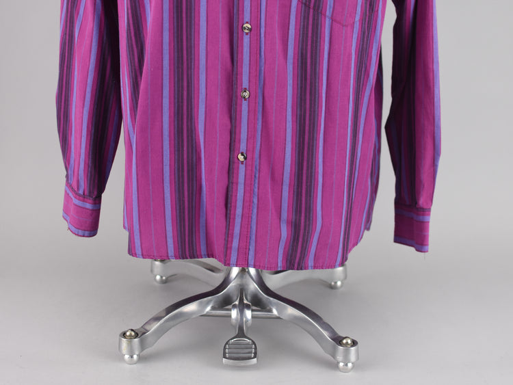 90s Gitano Long Sleeve Striped Shirt, Men's Large