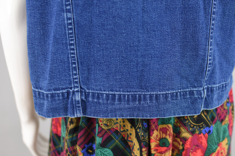 90s Sleeveless Denim Jean Shirt, Talbots Petite Medium