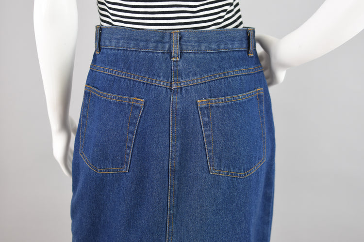 90s Denim Jean Skirt, Women's Size 8, 28" Waist