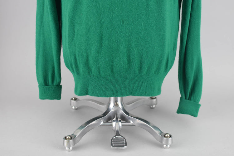 70s L.L. Bean Green V-neck Sweater Men's Extra Large