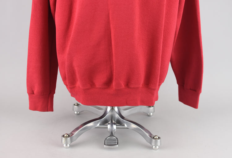 90s Lee Red Heavyweight Sweatshirt Unisex Large - XL