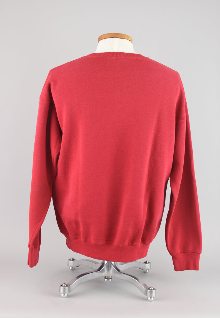 90s Lee Red Heavyweight Sweatshirt Unisex Large - XL