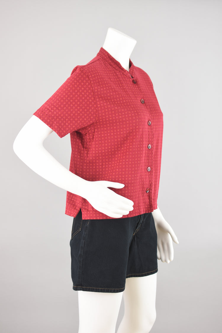 90s Liz Claiborne Short Sleeve Cotton Knit Top Women's Medium