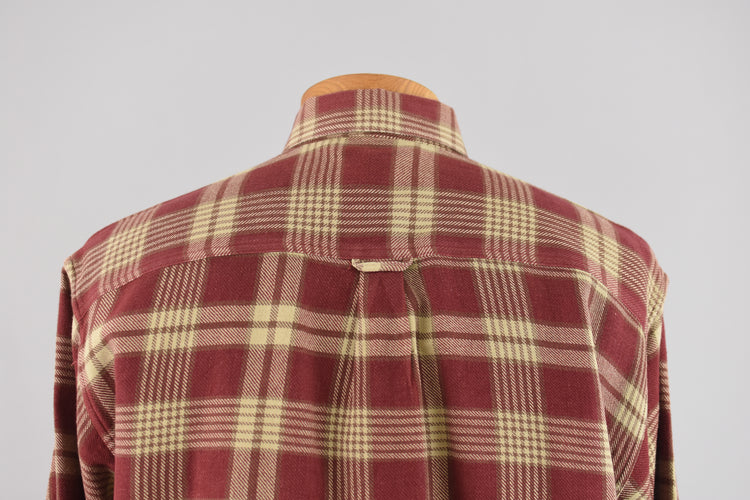 Vintage Orvis Red Plaid Long Sleeve Shirt, Men's Medium - Large