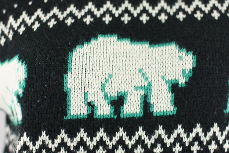 Vintage Polar Bears Sweater Women's Small