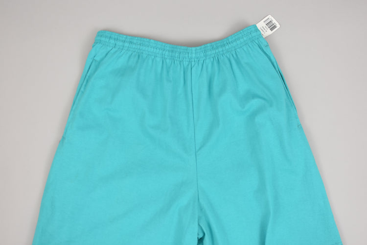 90s Pluma Athletic Teal Cotton Shorts Men's Extra Large