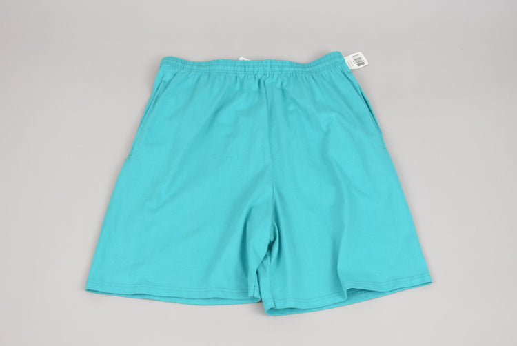 90s Pluma Athletic Teal Cotton Shorts Men's Extra Large