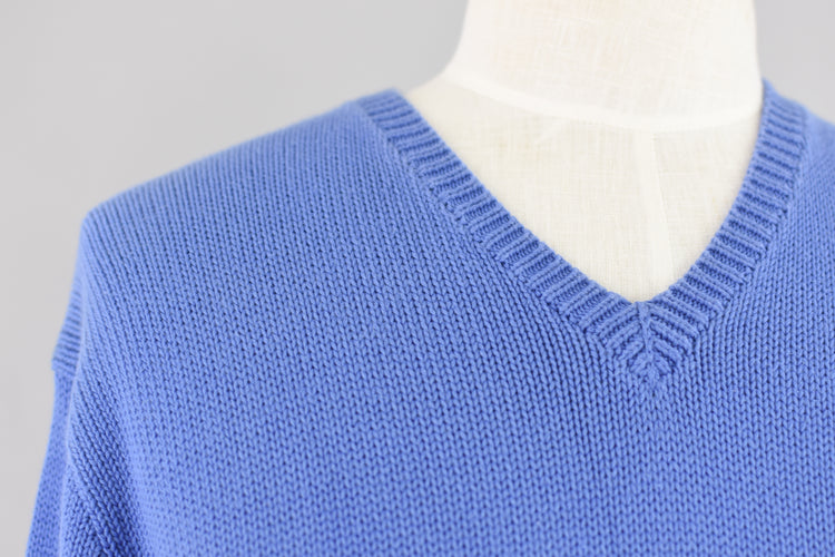 90s Polo by Ralph Lauren Blue Sweater, Men's Extra Large