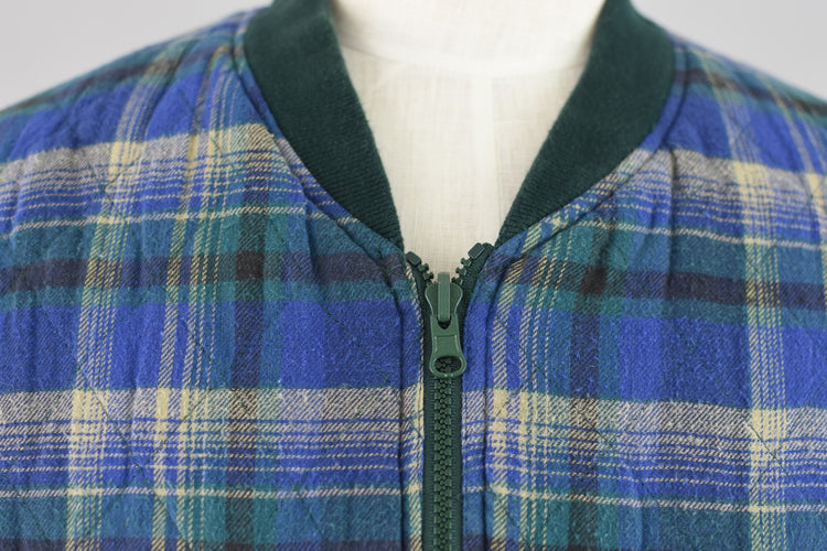 Vintage 80s Reversible Plaid Flannel & Quilted Zip Up Vest, Men's Extra Large