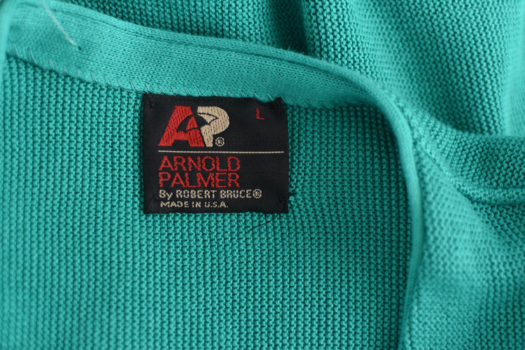 70s Deadstock Arnold Palmer Grandpa Cardigan, Men's Large