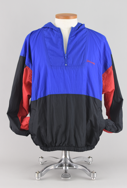 Vintage 90s Spalding Colorblock Windbreaker Men's Extra Large