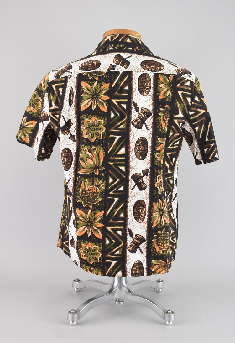 1960s Ui-Maikai Hawaiian Shirt Men's Medium