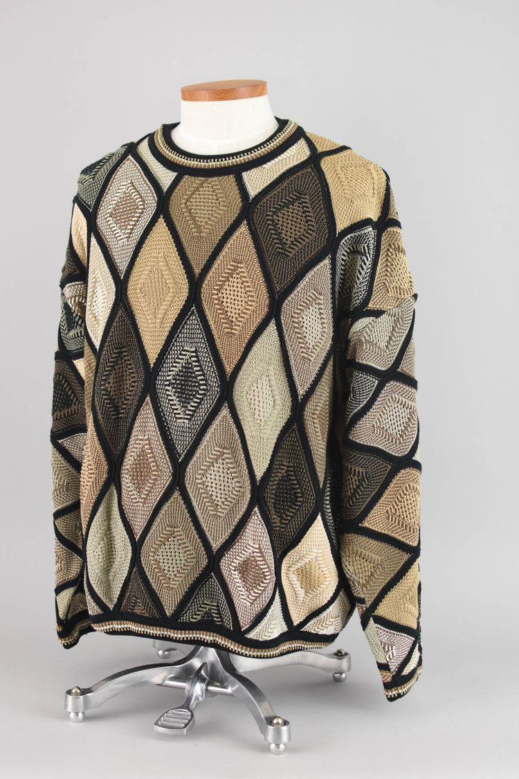 Vintage Tundra 3D Crewneck Sweater, Men’s Extra Large