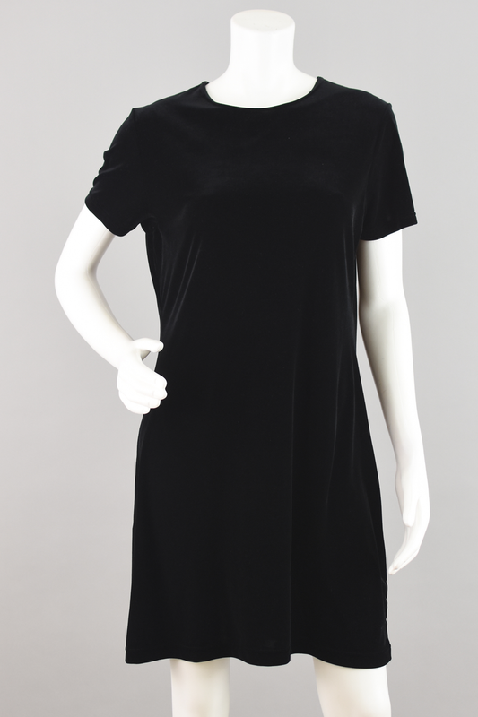 90s Merona Black Velvet Dress Women's Medium