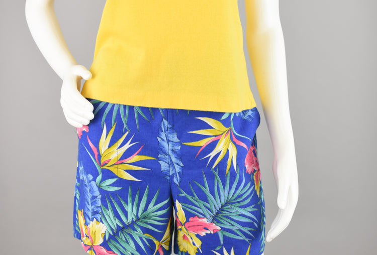 Vintage 1970s Yellow Tank Top by Jane Colby, Women's Small