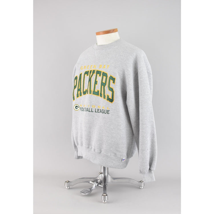 90s NFL Green Bay Packers Sweatshirt, Russell Athletic, Large