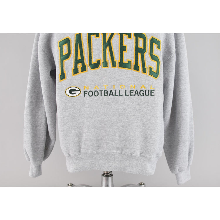 90s NFL Green Bay Packers Sweatshirt, Russell Athletic, Large