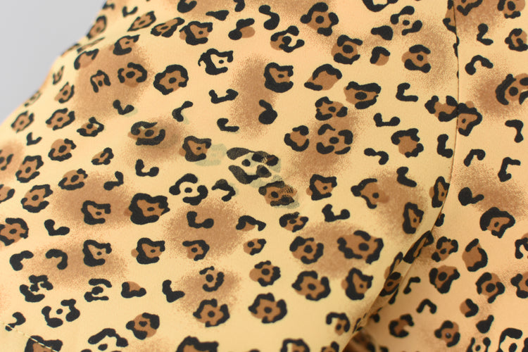 90s Animal Print Button Down Shirt Women's Large