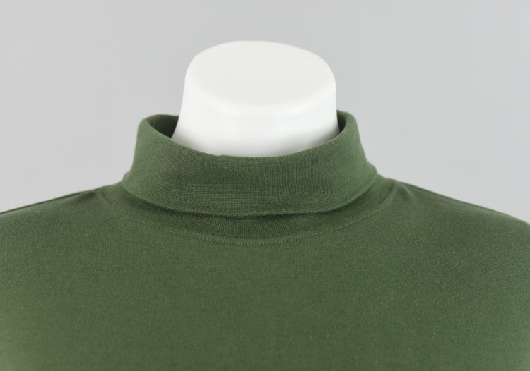 Vintage 90s Green Turtleneck Top Women's Large