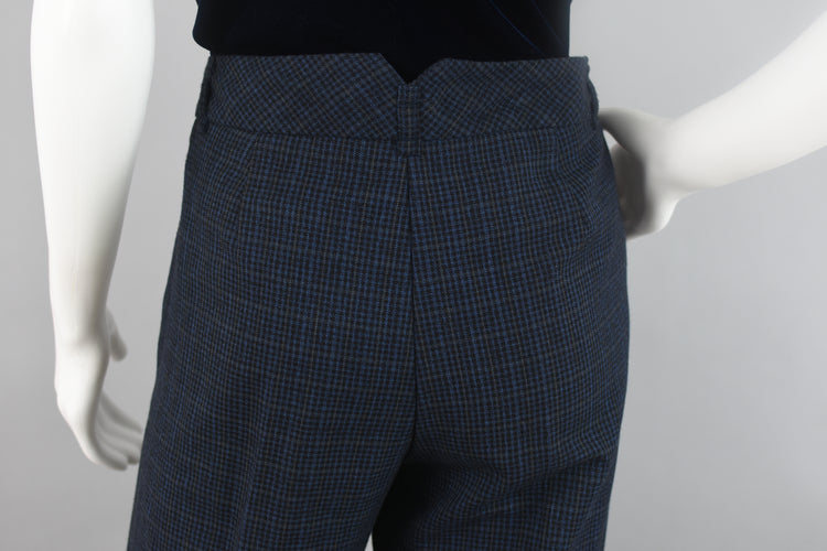 Worthington Modern FIt Blue Plaid Pants Size 8, 33" Waist