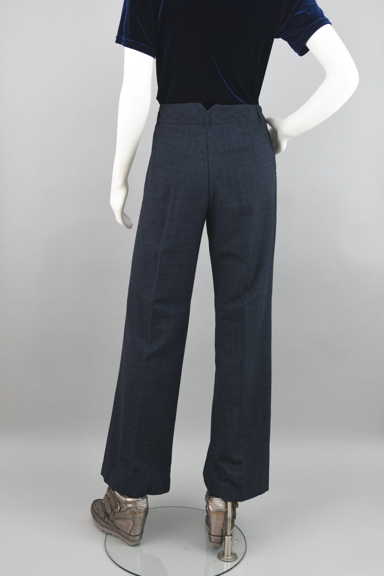 Worthington Modern FIt Blue Plaid Pants Size 8, 33" Waist