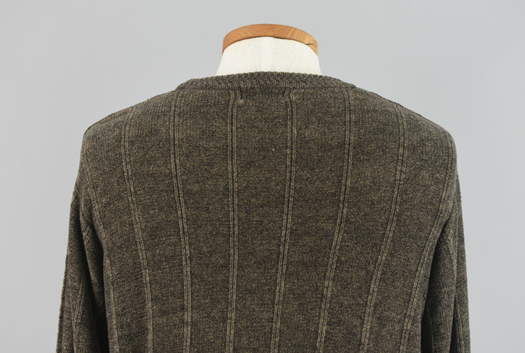 90s Dockers Ombre Brown Chenille Sweater Men's Medium