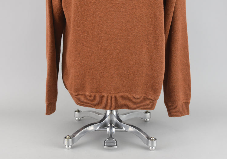 Eddie Bauer Orange Crewneck Cotton Sweater Men's Large