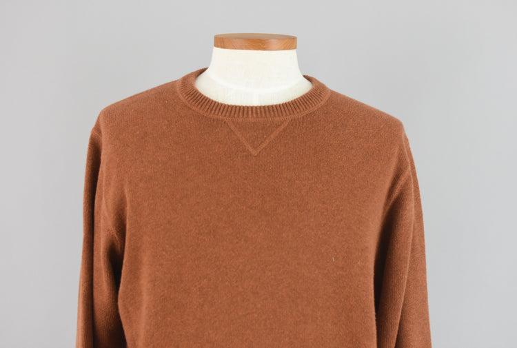 Eddie Bauer Orange Crewneck Cotton Sweater Men's Large