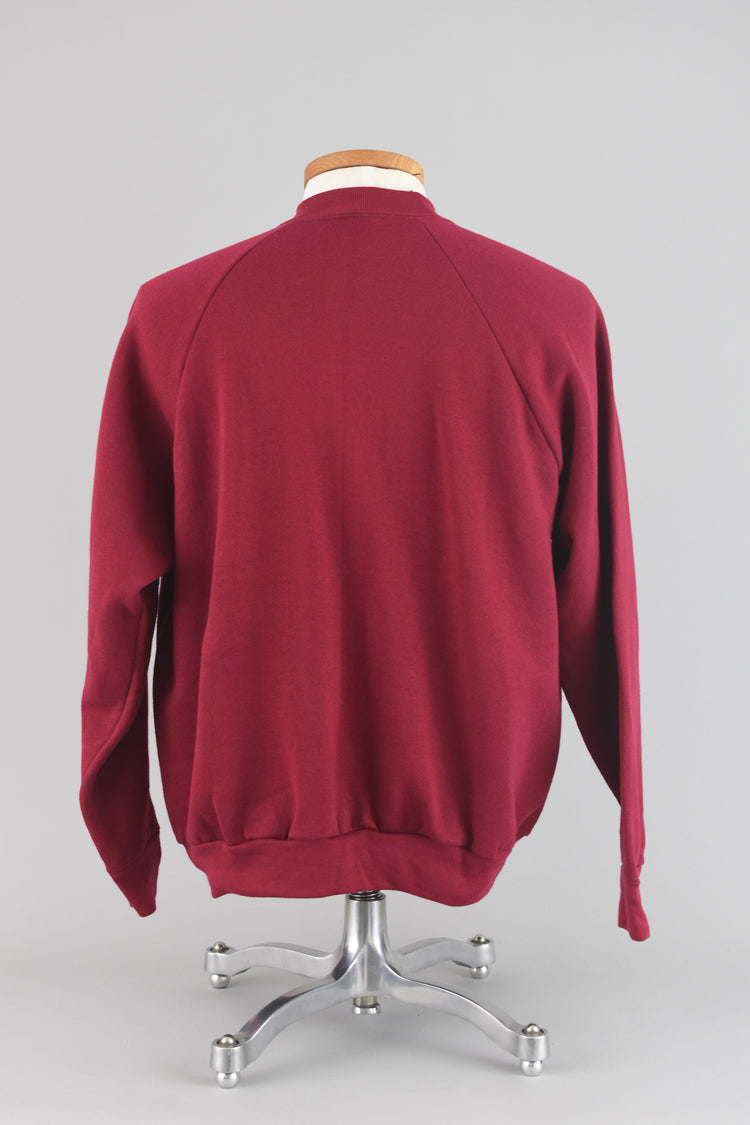 90s Fruit Of The Loom Burgundy Sweatshirt Men's XL