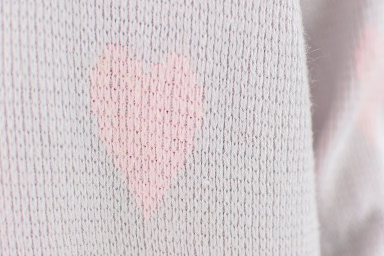 80s Pastel Valentine's Day Hearts Sweater, Women's Size 14 - 16