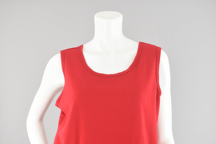 90s Red Tank Top NWT Karen Scott Women's Large