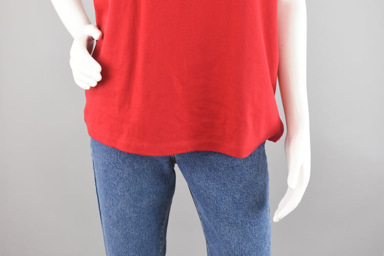 90s Red Tank Top NWT Karen Scott Women's Large