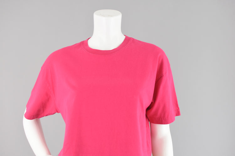 80s Talbots Pink Tropical Boxy Fit T-shirt Medium