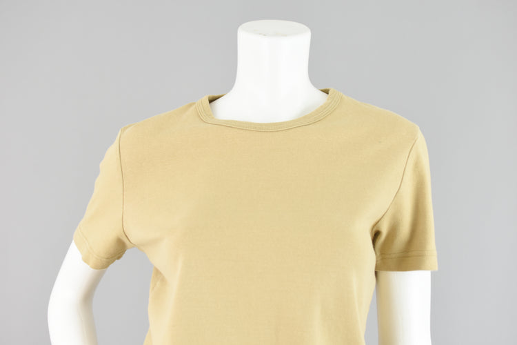 90s Tan Short Sleeve Basic T-shirt Size Extra Large